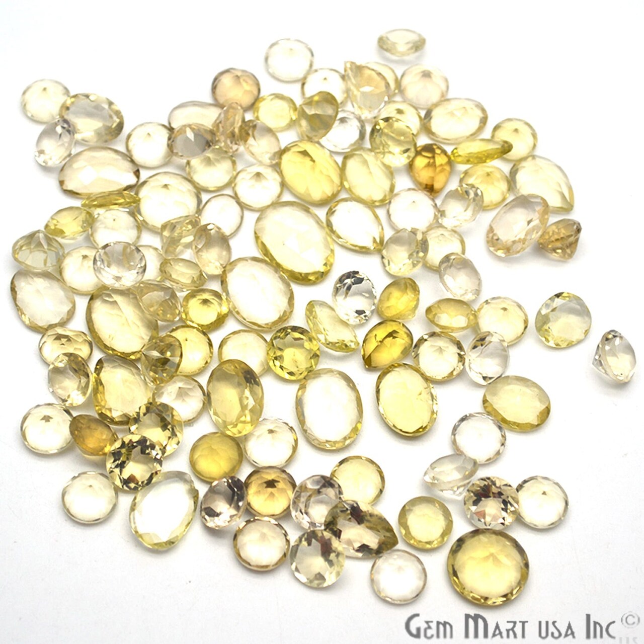 Mixed Gemstone, 100% Natural Semi Precious Gems, Faceted Loose Gems, 10-20mm, Mixed, 100 Carats, GemMartUSA (60010)